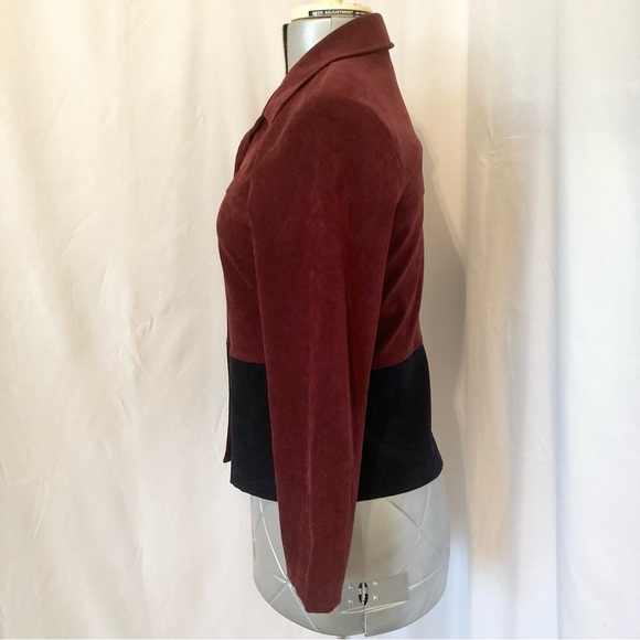 R & K Petite Color Block Jacket 8P - Picture 2 of 5